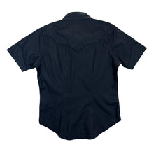 Load image into Gallery viewer, Vintage 90's LEVI'S Cowboy Western Pearl Snap Popper Black Short Sleeve Shirt
