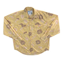 Load image into Gallery viewer, Vintage 90's Cimarron Malaguena Floral Yellow Western Cowboy Popper Long Sleeve Shirt
