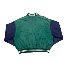Load image into Gallery viewer, Vintage GAP &quot;World Classic&quot; Embroidered Spellout Reversible Varsity Quilted Bomber Jacket
