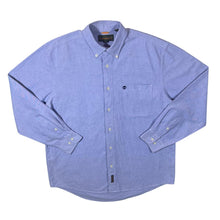 Load image into Gallery viewer, Vintage Timberland Classic Blue Mini Logo Long Sleeve Button-Up Cotton Shirt
