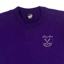 Load image into Gallery viewer, Vintage 90&#39;s Screen Stars HAZELDEN Embroidered Golf Logo Purple Single Stitch T-Shirt
