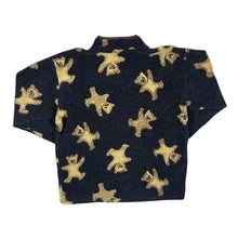 Load image into Gallery viewer, Vintage MATCH SPORTSWEAR Teddy Bear Patterned 1/4 Zip Pullover Fleece Sweatshirt
