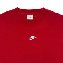 Load image into Gallery viewer, Early 00&#39;s NIKE Silver Tag Classic Mini Centre Logo Graphic Red T-Shirt
