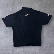 Load image into Gallery viewer, Early 00&#39;s Identic Embroidered Gothic Tribal Y2K Black Short Sleeve Shirt

