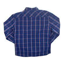 Load image into Gallery viewer, Berghaus Classic Blue Red Plaid Check Polyamide Long Sleeve Flannel Shirt
