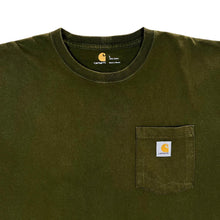 Load image into Gallery viewer, CARHARTT Classic Basic Mini Patch Pocket Logo Green Short Sleeve T-Shirt
