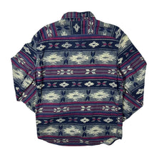 Load image into Gallery viewer, American Eagle Outfitters Aztec Patterned Long Sleeve Cotton Button-Up Shirt

