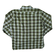 Load image into Gallery viewer, Vintage Absolwent Green Multi Plaid Check Long Sleeve Cotton Flannel Shirt
