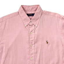 Load image into Gallery viewer, POLO RALPH LAUREN Classic Embroidered Mini Logo Baby Pink Long Sleeve Button-Up Shirt
