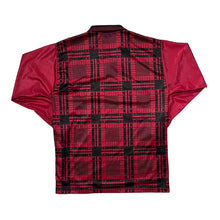 Load image into Gallery viewer, Vintage ERIMA Embroidered Mini Logo Check Patterned Polyester Sports Collared Jersey Top
