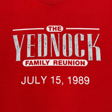 Load image into Gallery viewer, Vintage Screen Stars (1989) THE YEDNOCK FAMILY REUNION Souvenir Single Stitch T-Shirt
