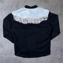 Load image into Gallery viewer, Vintage Autentica Vaquera Tejas Western Cowboy Shirt Fringe Satin Yoke XL 42
