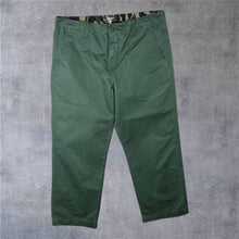 Load image into Gallery viewer, Carhartt "Dallas Pant" Green Camo Trim Relaxed Straight Chino Cropped Trousers
