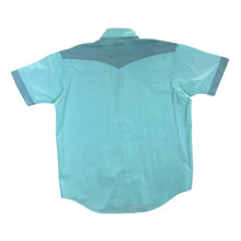 Load image into Gallery viewer, Vintage DADI Turquoise Western Cowboy Style Short Sleeve Shirt
