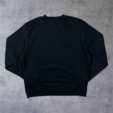 Load image into Gallery viewer, Champion Elite Classic Embroidered Big Logo Spellout Black Crewneck Sweatshirt
