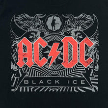 Load image into Gallery viewer, AC/DC &quot;Black Ice&quot; Logo Spellout Graphic Hard Rock Band T-Shirt
