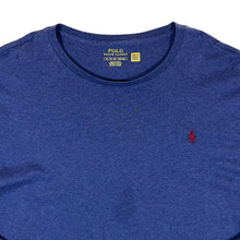 Load image into Gallery viewer, POLO RALPH LAUREN Classic Embroidered Mini Logo Long Sleeve Blue T-Shirt
