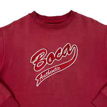 Load image into Gallery viewer, Early 00&#39;s BOCA AUTHENTIC Embroidered College Style Spellout Crewneck Sweatshirt
