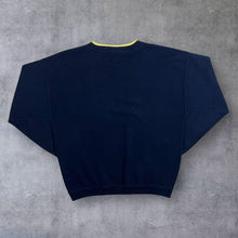 Load image into Gallery viewer, Vintage Wind Sportswear Embroidered Mini Logo Navy Blue Crewneck Sweatshirt
