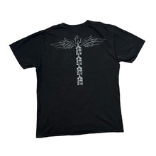 Load image into Gallery viewer, ALKEHOL &quot;Ohniva Voda&quot; Gothic Skull Spellout Graphic T-Shirt
