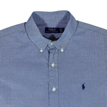 Load image into Gallery viewer, POLO RALPH LAUREN Classic Blue Check Cotton Long Sleeve Button-Up Shirt
