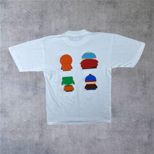 Load image into Gallery viewer, Vintage South Park (1998) Cartman Kenny Stan Kyle Graphic TV Show White T-Shirt

