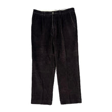 Load image into Gallery viewer, MAINE New England Classic Dark Brown Corduroy Cord Straight Leg Trousers

