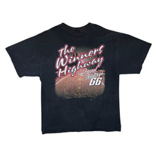 Load image into Gallery viewer, Vintage Checkered Flag NASCAR Darrell Waltrip Motorsports Graphic Black T-Shirt
