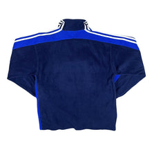 Load image into Gallery viewer, Vintage ADIDAS Three Stripe Colour Block Mini Logo 1/4 Zip Pullover Fleece Sweatshirt
