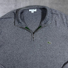 Load image into Gallery viewer, Lacoste &quot;Classic Fit&quot; Mini Logo Grey 1/4 Zip Pullover Sweatshirt Top

