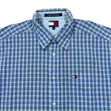 Load image into Gallery viewer, Vintage TOMMY HILFIGER Classic Embroidered Mini Logo Plaid Check Long Sleeve Cotton Shirt
