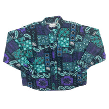 Load image into Gallery viewer, Vintage 90&#39;s Crazy Abstract Paisley Patterned Cowboy Western Cotton Long Sleeve Shirt
