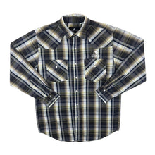 Load image into Gallery viewer, Vintage Western Express Cowboy Western Plaid Check Popper Button Long Sleeve Shirt
