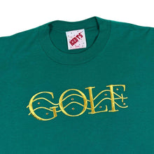Load image into Gallery viewer, Vintage 90&#39;s Jerzees GOLF Embroidered Spellout Green Single Stitch T-Shirt
