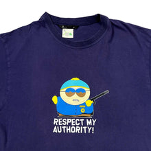 Load image into Gallery viewer, Vintage SOUTH PARK (2000) "Respect My Authority!" Cartman Character Spellout TV Show Graphic T-Shirt
