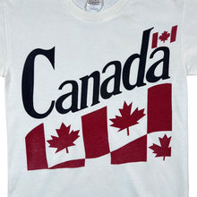 Load image into Gallery viewer, Early 00&#39;s CANADA Flag Souvenir Spellout Graphic White T-Shirt
