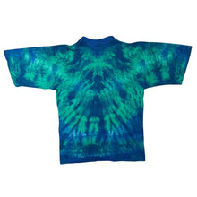 Load image into Gallery viewer, Vintage Churinga "Hunter Dreaming" Australia Aboriginal Art Souvenir Tie Dye T-Shirt
