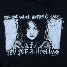 Load image into Gallery viewer, Vintage Hanes DC Comics (1995) The Sandman Neil Gaiman Dark Fantasy Black Hoodie
