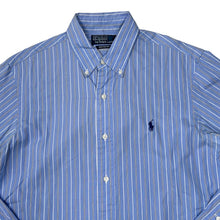 Load image into Gallery viewer, POLO RALPH LAUREN “Custom Fit” Embroidered Mini Logo Long Sleeve Striped Button-Up Shirt
