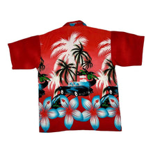 Load image into Gallery viewer, Early 00’s OXYZONE Hawaiian Tropical Car Patterned All-Over Print Polyester Shirt
