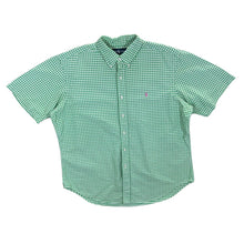Load image into Gallery viewer, Vintage Ralph Lauren "Classic Fit" Green Check Short Sleeve Button-Up Cotton Shirt
