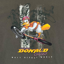 Load image into Gallery viewer, Early 00&#39;s WALT DISNEY WORLD &quot;Team Donald BMX&quot; Donald Duck Character Graphic T-Shirt
