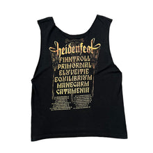 Load image into Gallery viewer, HEIDENFEST (2008) Black Death Folk Heavy Metal Music Band Festival Lineup Graphic Cutoff T-Shirt Vest
