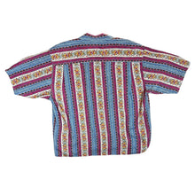 Load image into Gallery viewer, Vintage Principles Floral Abstract Crazy Patterned 100% Viscose Short Sleeve Shirt
