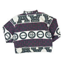 Load image into Gallery viewer, Vintage 90&#39;s LE FROG Patterned Colour Block 1/4 Zip Pullover Fleece Sweatshirt
