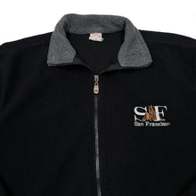 Load image into Gallery viewer, Early 00’s SAN FRANCISCO Embroidered Souvenir Spellout Zip Fleece Sweatshirt
