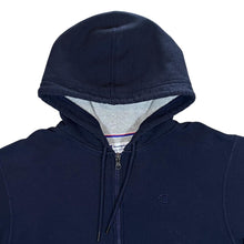 Load image into Gallery viewer, Champion Classic Navy Blue Embroidered Mini Logo Zip Hoodie
