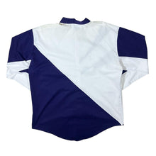 Load image into Gallery viewer, Vintage Cowboy Threads Western Blue White Colour Block Grandad Collar Long Sleeve Shirt
