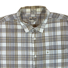 Load image into Gallery viewer, WRANGLER &quot;Casual Fit&quot; White Beige Brown Plaid Check Long Sleeve Cotton Shirt
