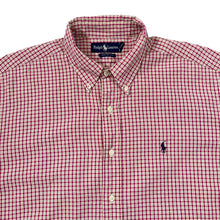 Load image into Gallery viewer, Vintage RALPH LAUREN Classic Gingham Check Mini Logo Short Sleeve Button-Up Shirt
